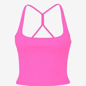 PINK Victoria's Secret Hot Pink Tank ALL-DAY COTTON TANK TOP
